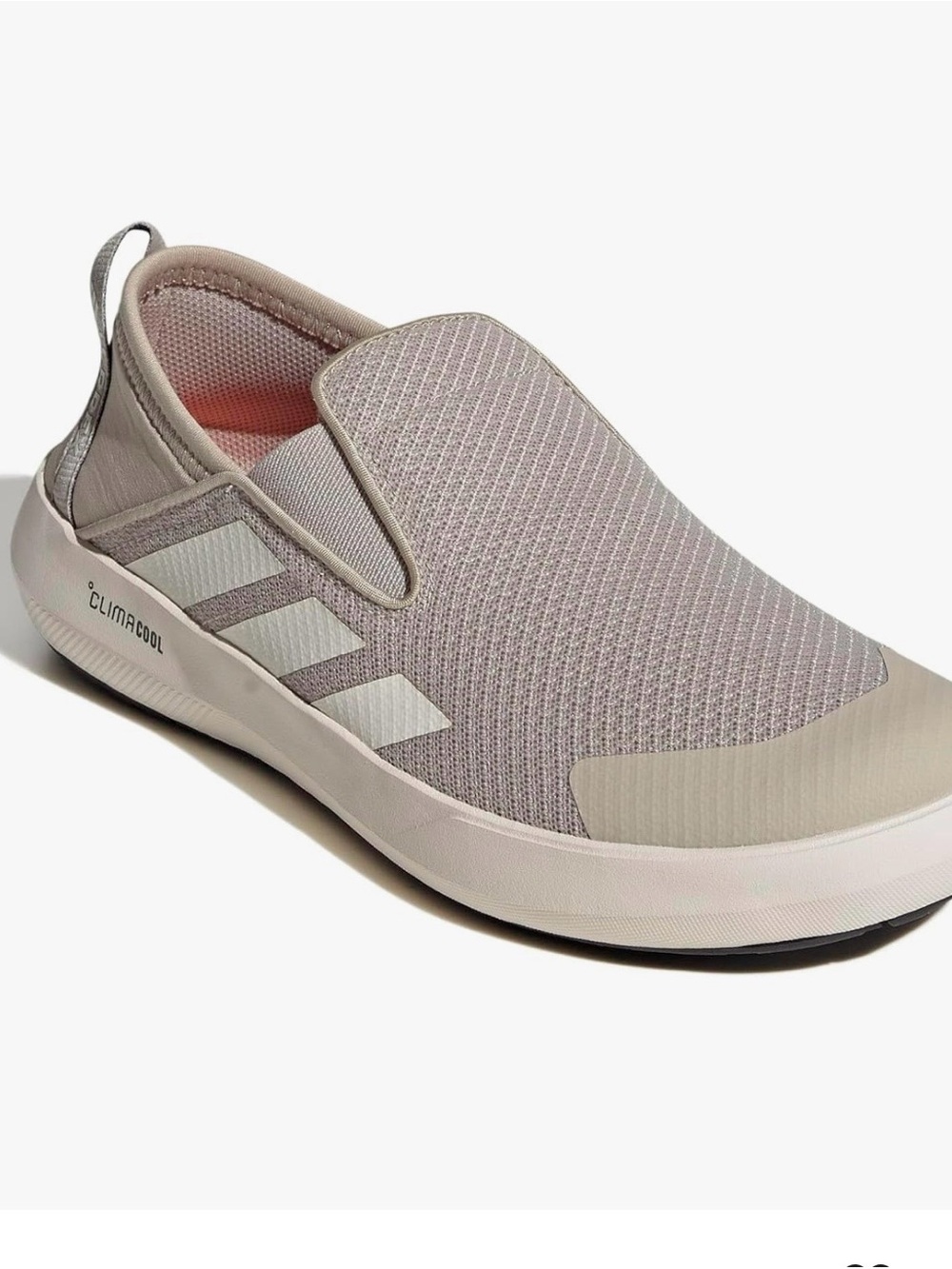 Unisex Adidas Terrex Boat Slip-on Climacool Sneakers - W7 / M6 - Beige/Chalk
